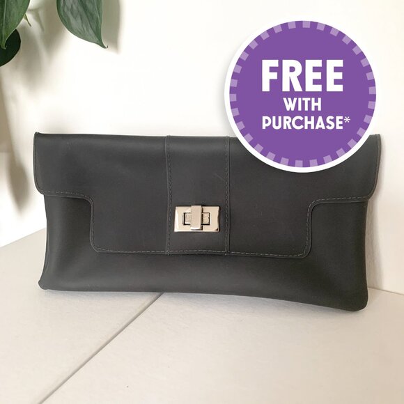 FREE with Purchase* | Y2K Plastic Cocktail Clutch Purse Silver Metal Clasp - Picture 1 of 6
